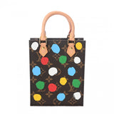 LOUIS VUITTON ルイヴィトン モノグラム プティット サックプラ 草間彌生コラボ ブラウン M81867 レディース モノグラムキャンバス ハンドバッグ Aランク 中古 銀蔵