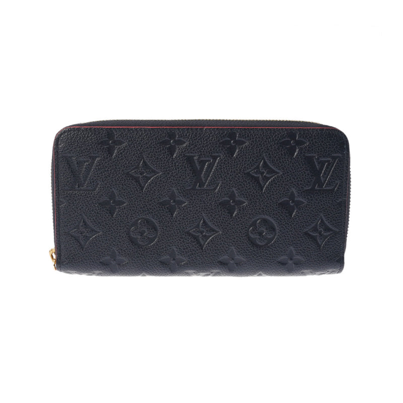 LOUIS VUITTON ルイヴィトン モノグラムアンプラント ジッピーウォレット マリーヌルージュ M62121 ユニセックス レザー 長財布 Aランク 中古 銀蔵