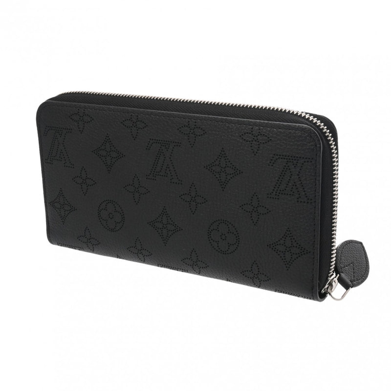 LOUIS VUITTON ルイヴィトン モノグラムマヒナ ジッピーウォレット ノワール M61867 レディース マヒナレザー 長財布 Aランク 中古 銀蔵