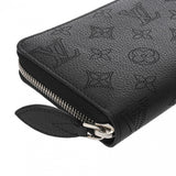 LOUIS VUITTON ルイヴィトン モノグラムマヒナ ジッピーウォレット ノワール M61867 レディース マヒナレザー 長財布 Aランク 中古 銀蔵