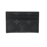 LOUIS VUITTON ルイヴィトン モノグラムエクリプス ポルトカルトダブル 黒/グレー M62170 メンズ モノグラムキャンバス カードケース Aランク 中古 銀蔵