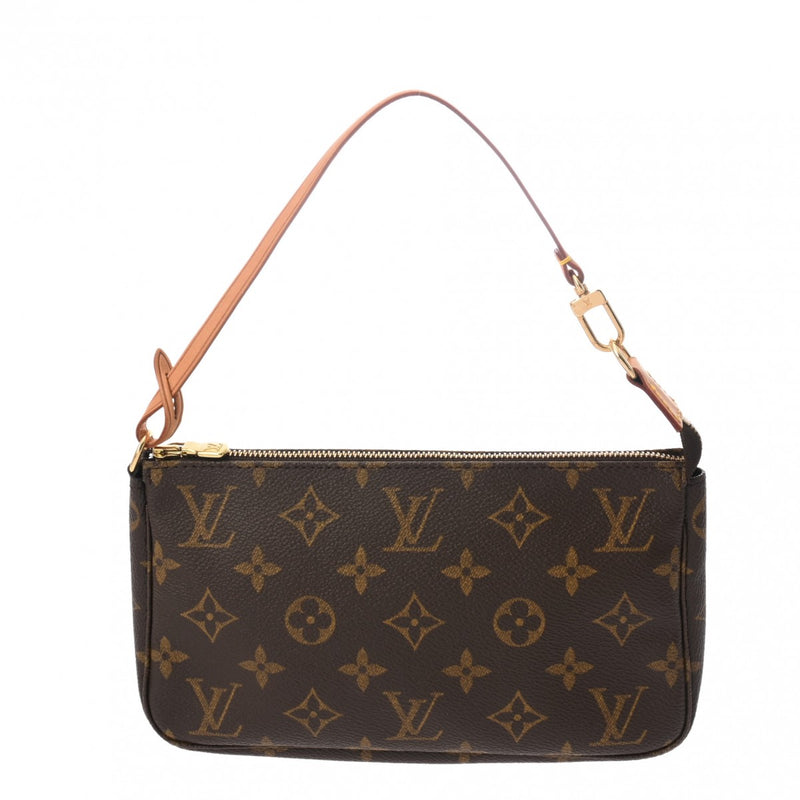 LOUIS VUITTON ルイヴィトン モノグラム ポシェット アクセソワール ブラウン M51980 レディース モノグラムキャンバス アクセサリーポーチ ABランク 中古 銀蔵