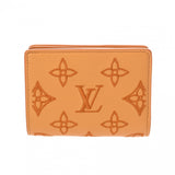 LOUIS VUITTON ルイヴィトン LVブロデリーアングレーズ ポルトフォイユクレア オレンジ M82523 レディース レザー 二つ折り財布 Aランク 中古 銀蔵