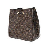 LOUIS VUITTON ルイヴィトン モノグラム ネオノエ ノワール/ブラウン M44020 レディース モノグラムキャンバス ショルダーバッグ Aランク 中古 銀蔵