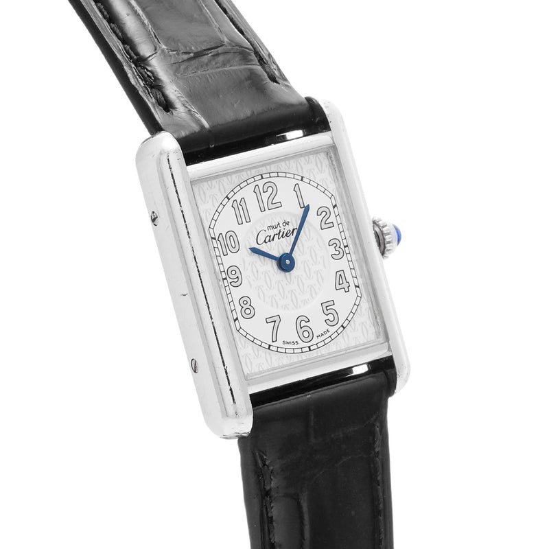 カルティエ マストタンク W1014254 ホワイト レディース 腕時計 クォーツ 中古 銀蔵