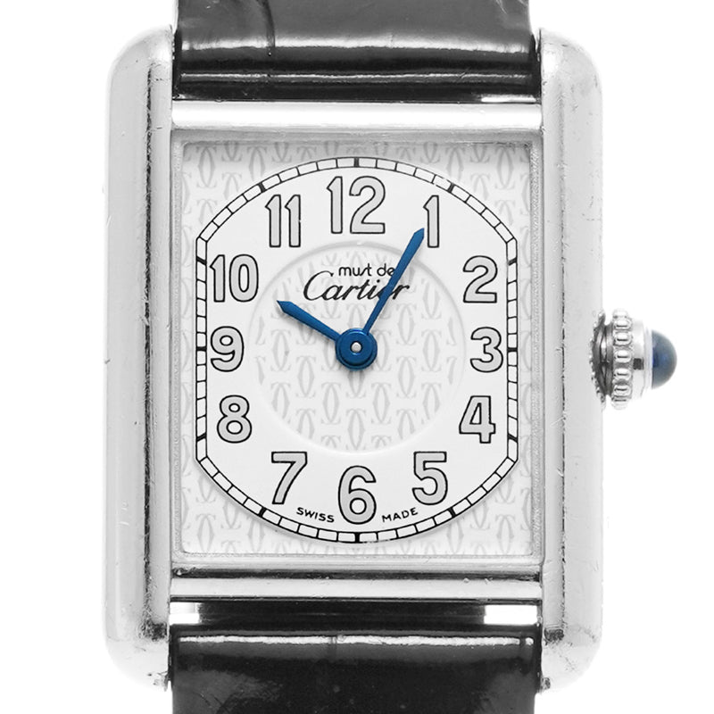 カルティエ マストタンク W1014254 ホワイト レディース 腕時計 クォーツ 中古 銀蔵