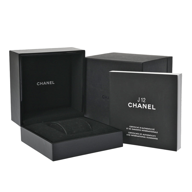 シャネル J12 33mm 12Pダイヤ H1625 ブラック/ダイヤモンド レディース 腕時計 クォーツ 中古 銀蔵