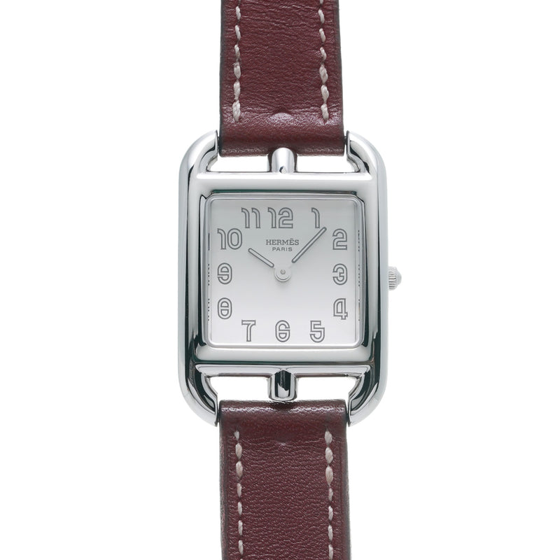 エルメス ケープコッド ドゥブルトゥール CC1.210 シルバー レディース 腕時計 クォーツ 中古 銀蔵