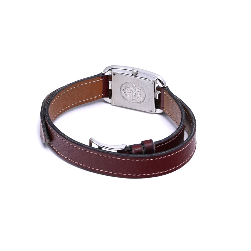 エルメス ケープコッド ドゥブルトゥール CC1.210 シルバー レディース 腕時計 クォーツ 中古 銀蔵