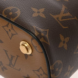 LOUIS VUITTON ルイヴィトン モノグラムリバース ヴァニティ NV PM 2WAY チェーンショルダー 旧型 ブラウン M45165 レディース モノグラムキャンバス バニティバッグ Aランク 中古 銀蔵