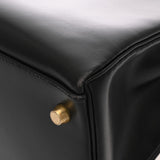 HERMES エルメス ケリー 32 内縫い 2WAY ブラック □A刻印(1997年頃) レディース ボックスカーフ ハンドバッグ ABランク 中古 銀蔵