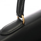 HERMES エルメス ケリー 32 内縫い 2WAY ブラック □A刻印(1997年頃) レディース ボックスカーフ ハンドバッグ ABランク 中古 銀蔵