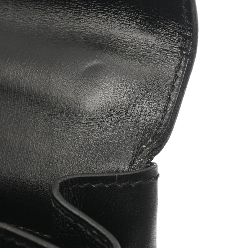 HERMES エルメス ケリー 32 内縫い 2WAY ブラック □A刻印(1997年頃) レディース ボックスカーフ ハンドバッグ ABランク 中古 銀蔵