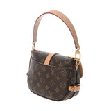 LOUIS VUITTON ルイヴィトン モノグラム ソミュール BB ブラウン M46740 レディース モノグラムキャンバス 2WAYバッグ Aランク 中古 銀蔵