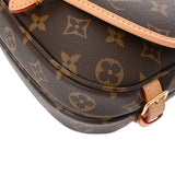 LOUIS VUITTON ルイヴィトン モノグラム ソミュール BB ブラウン M46740 レディース モノグラムキャンバス 2WAYバッグ Aランク 中古 銀蔵