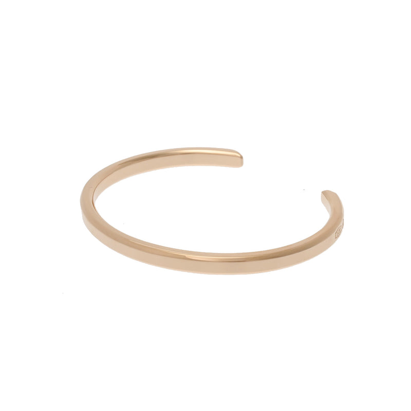 TIFFANY&Co. ティファニー メイカーズ ナロー ユニセックス K18ピンクゴールド PG バングル Aランク 中古 銀蔵
