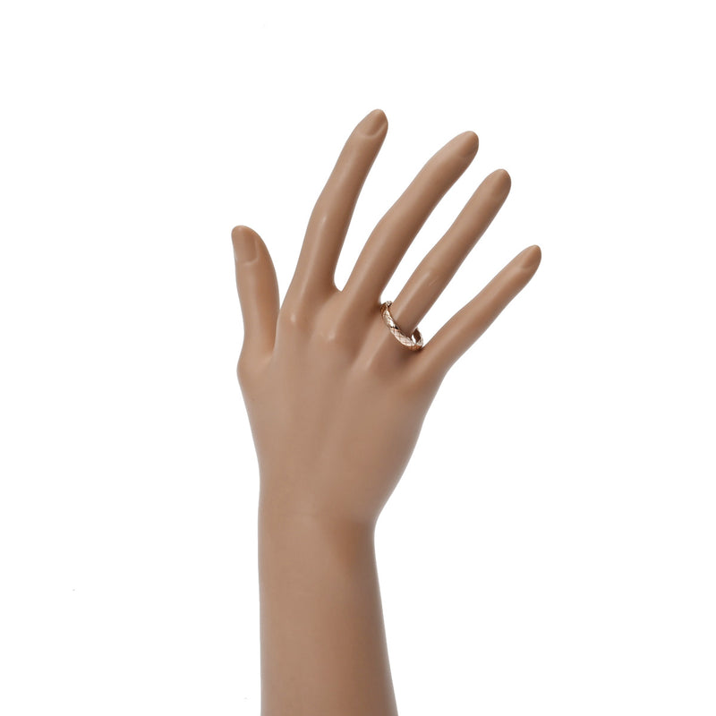 CHANEL シャネル ココクラッシュ マトラッセ #59 J11785 18号 ユニセックス K18ピンクゴールド リング・指輪 Aランク 中古 銀蔵