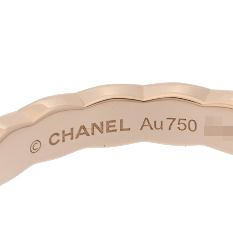 CHANEL シャネル ココクラッシュ マトラッセ #56 J11785 15号 レディース K18ピンクゴールド PG リング・指輪 Aランク 中古 銀蔵
