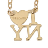 TIFFANY&Co. ティファニー I LOVE NY レディース K18イエローゴールド YG ネックレス Aランク 中古 銀蔵