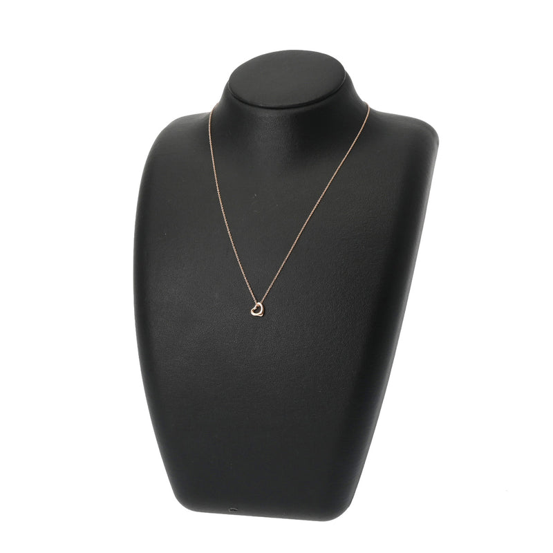 TIFFANY&Co. ティファニー オープンハート ネックレス レディース K18ピンクゴールド PG ネックレス Aランク 中古 銀蔵