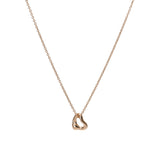 TIFFANY&Co. ティファニー オープンハート ネックレス レディース K18ピンクゴールド PG ネックレス Aランク 中古 銀蔵