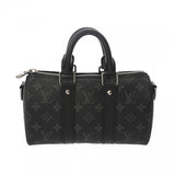 LOUIS VUITTON ルイヴィトン モノグラムエクリプス キーポル バンドリエール 25 2WAY ブラック/グレー M46271 メンズ モノグラムキャンバス ハンドバッグ Aランク 中古 銀蔵