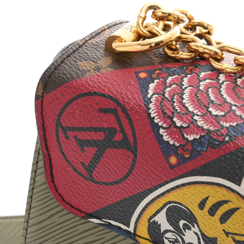 LOUIS VUITTON ルイヴィトン エピ モノグラム ツイスト MM 山本寛斎コラボ カーキ M43497 レディース レザー ショルダーバッグ ABランク 中古 銀蔵