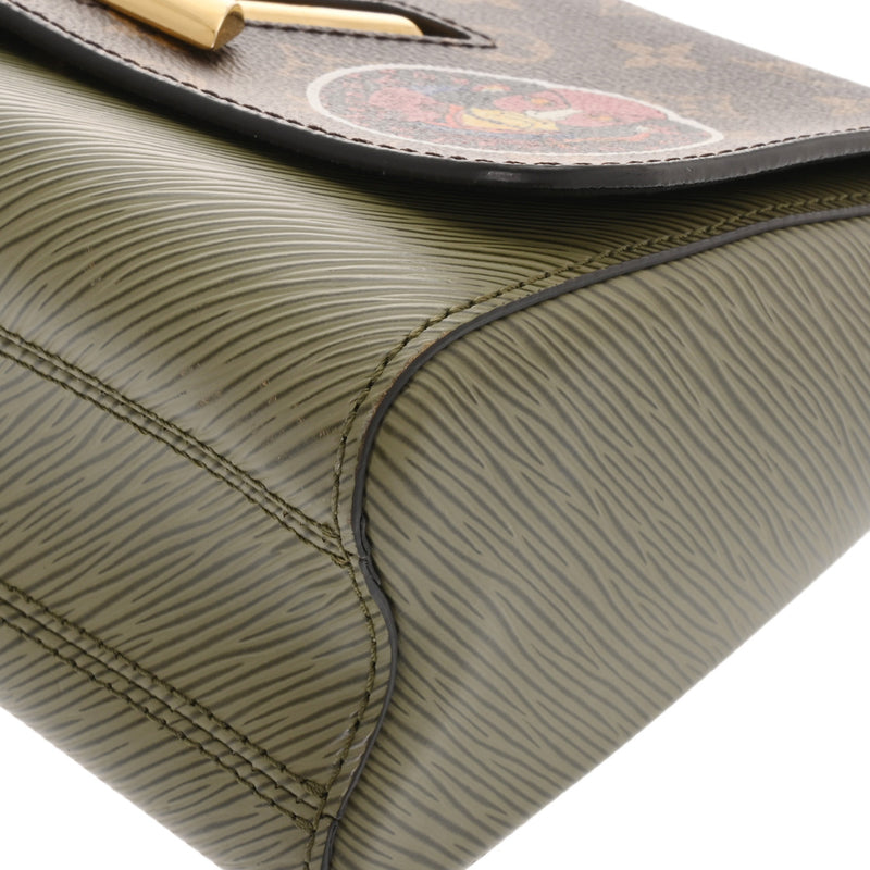 LOUIS VUITTON ルイヴィトン エピ モノグラム ツイスト MM 山本寛斎コラボ カーキ M43497 レディース レザー ショルダーバッグ ABランク 中古 銀蔵