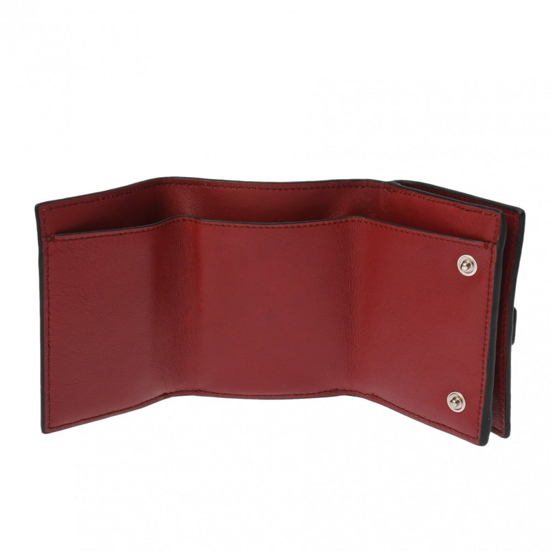 LOEWE ロエベ トライフォールド ウォレット ブラウン レディース レザー 三つ折り財布 ABランク 中古 銀蔵