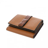 LOEWE ロエベ トライフォールド ウォレット ブラウン レディース レザー 三つ折り財布 ABランク 中古 銀蔵