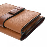 LOEWE ロエベ トライフォールド ウォレット ブラウン レディース レザー 三つ折り財布 ABランク 中古 銀蔵