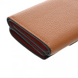 LOEWE ロエベ トライフォールド ウォレット ブラウン レディース レザー 三つ折り財布 ABランク 中古 銀蔵