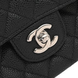 CHANEL シャネル マトラッセ 11.12 クラシック ハンドバッグ 25cm ブラック A01112 レディース キャビアスキン ショルダーバッグ Aランク 中古 銀蔵