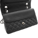 CHANEL シャネル マトラッセ 11.12 クラシック ハンドバッグ 25cm ブラック A01112 レディース キャビアスキン ショルダーバッグ Aランク 中古 銀蔵