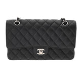 CHANEL シャネル マトラッセ 11.12 クラシック ハンドバッグ 25cm ブラック A01112 レディース キャビアスキン ショルダーバッグ Aランク 中古 銀蔵