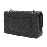 CHANEL シャネル マトラッセ 11.12 クラシック ハンドバッグ 25cm ブラック A01112 レディース キャビアスキン ショルダーバッグ Aランク 中古 銀蔵