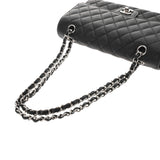 CHANEL シャネル マトラッセ 11.12 クラシック ハンドバッグ 25cm ブラック A01112 レディース キャビアスキン ショルダーバッグ Aランク 中古 銀蔵