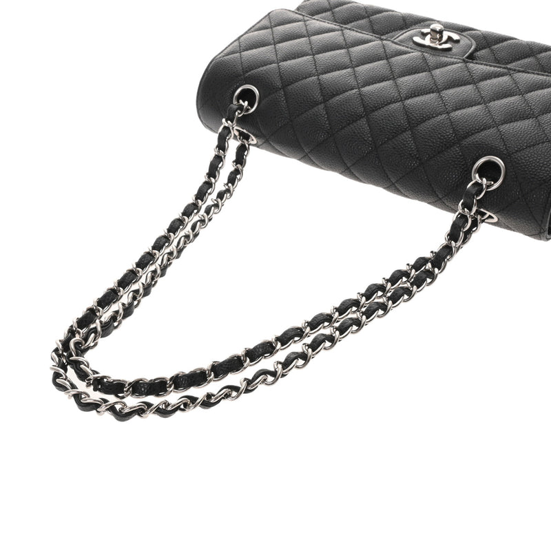 CHANEL シャネル マトラッセ 11.12 クラシック ハンドバッグ 25cm ブラック A01112 レディース キャビアスキン ショルダーバッグ Aランク 中古 銀蔵