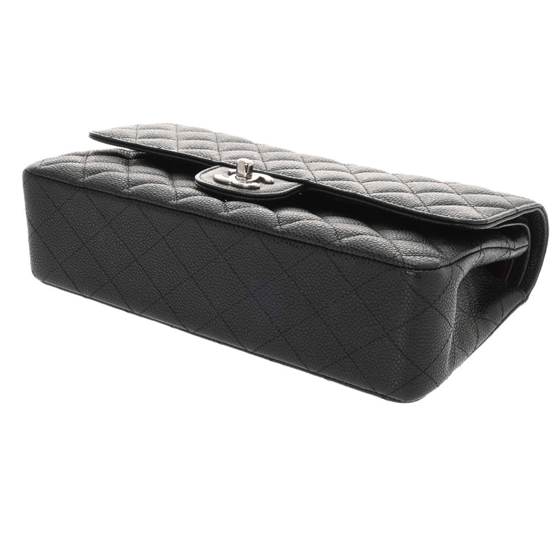 CHANEL シャネル マトラッセ 11.12 クラシック ハンドバッグ 25cm ブラック A01112 レディース キャビアスキン ショルダーバッグ Aランク 中古 銀蔵