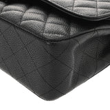 CHANEL シャネル マトラッセ 11.12 クラシック ハンドバッグ 25cm ブラック A01112 レディース キャビアスキン ショルダーバッグ Aランク 中古 銀蔵