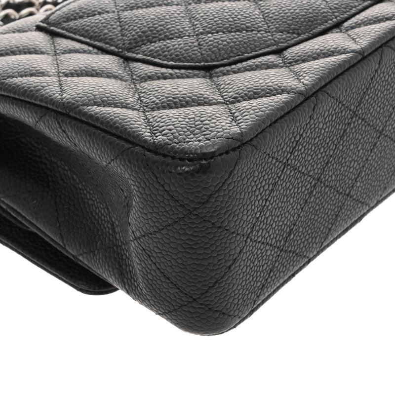 CHANEL シャネル マトラッセ 11.12 クラシック ハンドバッグ 25cm ブラック A01112 レディース キャビアスキン ショルダーバッグ Aランク 中古 銀蔵
