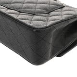 CHANEL シャネル マトラッセ 11.12 クラシック ハンドバッグ 25cm ブラック A01112 レディース キャビアスキン ショルダーバッグ Aランク 中古 銀蔵