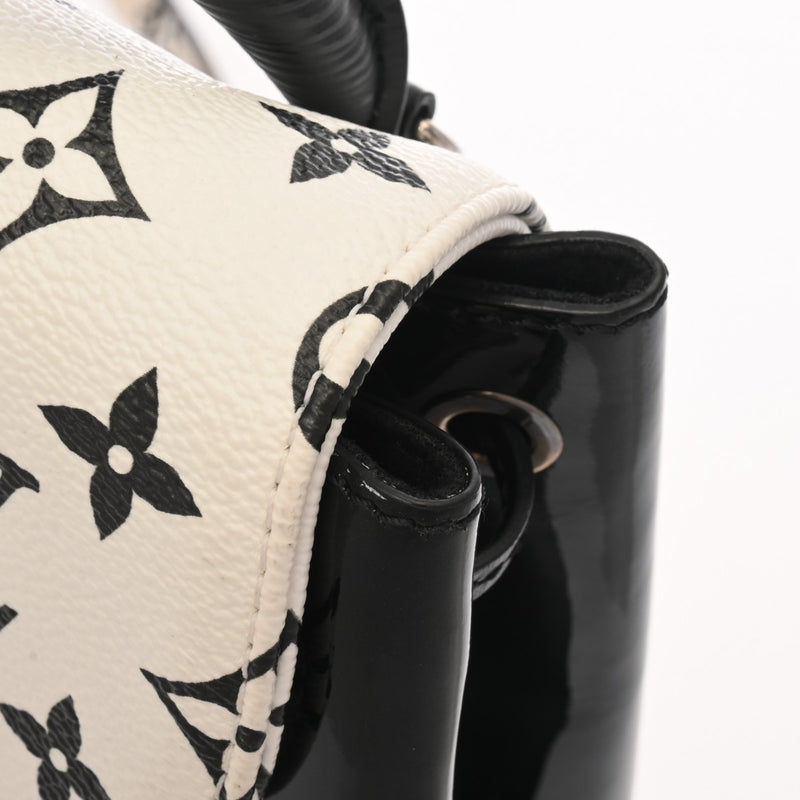 LOUIS VUITTON ルイヴィトン モノグラム ホットスプリング MINI ブラック/ホワイト M53637 レディース モノグラムヴェルニ リュック・デイパック ABランク 中古 銀蔵