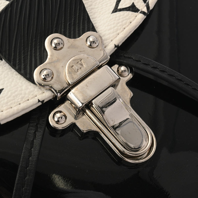 LOUIS VUITTON ルイヴィトン モノグラム ホットスプリング MINI ブラック/ホワイト M53637 レディース モノグラムヴェルニ リュック・デイパック ABランク 中古 銀蔵