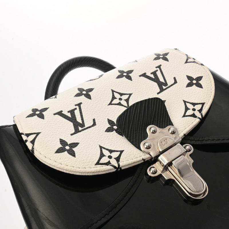 LOUIS VUITTON ルイヴィトン モノグラム ホットスプリング MINI ブラック/ホワイト M53637 レディース モノグラムヴェルニ リュック・デイパック ABランク 中古 銀蔵