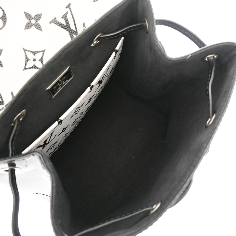 LOUIS VUITTON ルイヴィトン モノグラム ホットスプリング MINI ブラック/ホワイト M53637 レディース モノグラムヴェルニ リュック・デイパック ABランク 中古 銀蔵