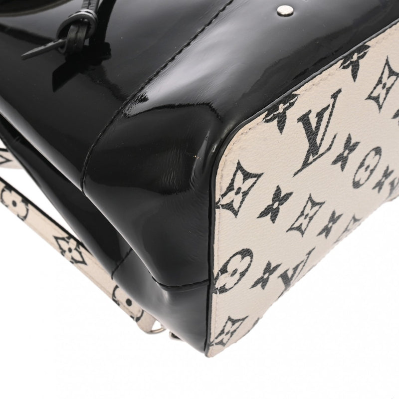LOUIS VUITTON ルイヴィトン モノグラム ホットスプリング MINI ブラック/ホワイト M53637 レディース モノグラムヴェルニ リュック・デイパック ABランク 中古 銀蔵