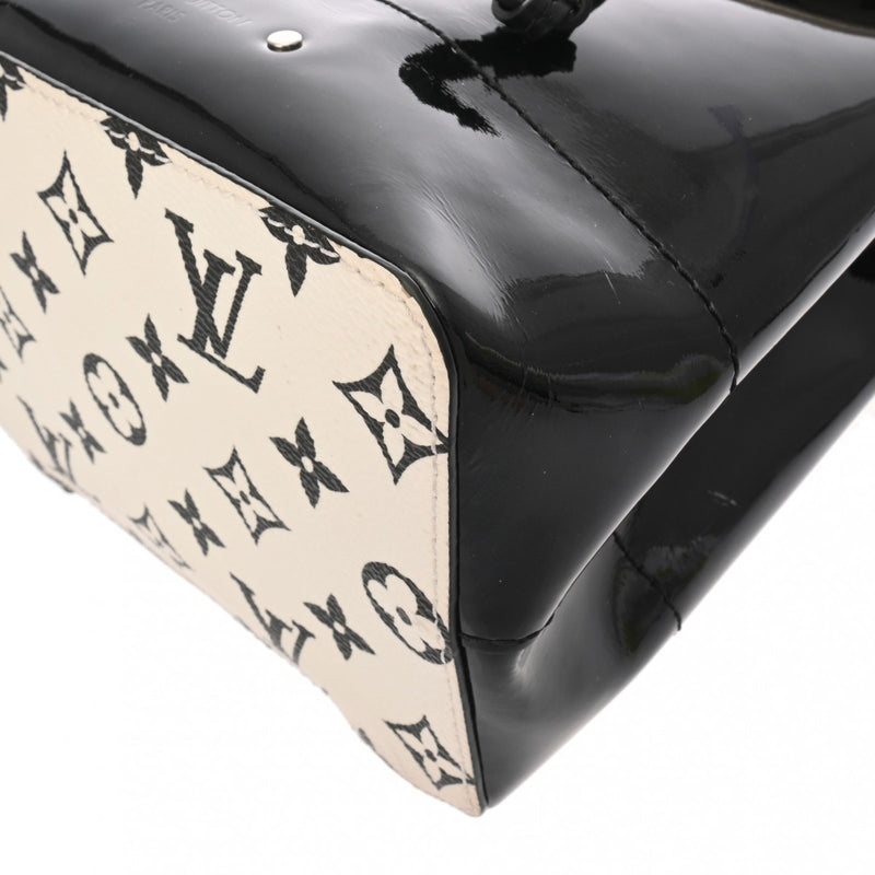 LOUIS VUITTON ルイヴィトン モノグラム ホットスプリング MINI ブラック/ホワイト M53637 レディース モノグラムヴェルニ リュック・デイパック ABランク 中古 銀蔵