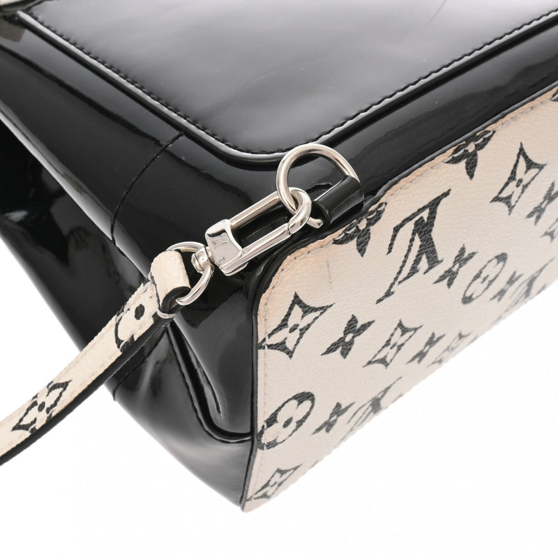 LOUIS VUITTON ルイヴィトン モノグラム ホットスプリング MINI ブラック/ホワイト M53637 レディース モノグラムヴェルニ リュック・デイパック ABランク 中古 銀蔵