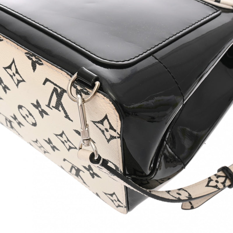 LOUIS VUITTON ルイヴィトン モノグラム ホットスプリング MINI ブラック/ホワイト M53637 レディース モノグラムヴェルニ リュック・デイパック ABランク 中古 銀蔵